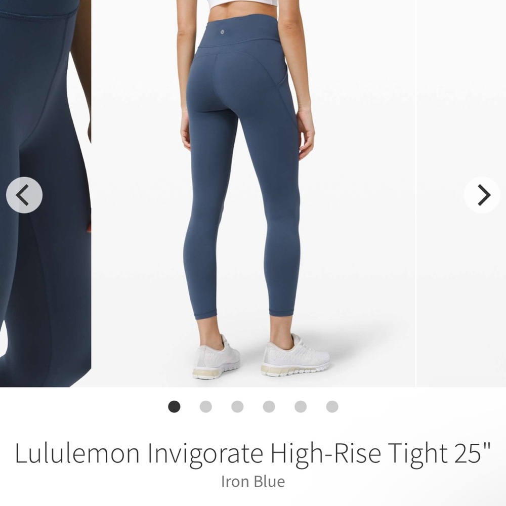 lululemon // Invigorate High-Rise Tight 25” - Iron Blue